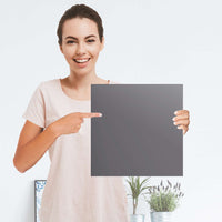 Selbstklebender Folienbogen Grau Light - Größe: 30x30 cm