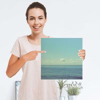 Selbstklebender Folienbogen Mehr Meer - Größe: 30x30 cm