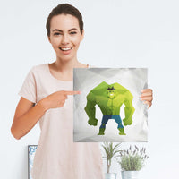 Selbstklebender Folienbogen Mr. Green - Größe: 30x30 cm