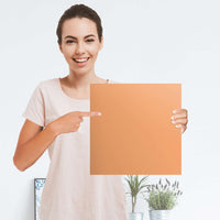 Selbstklebender Folienbogen Orange Light - Größe: 30x30 cm