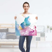Selbstklebender Folienbogen Holi Dust - Größe: 60x60 cm