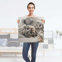 Selbstklebender Folienbogen Kitty the Cat - Größe: 60x60 cm