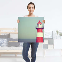 Selbstklebender Folienbogen Leuchtturm - Größe: 60x60 cm