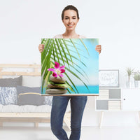 Selbstklebender Folienbogen Lotus Flower - Größe: 60x60 cm