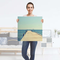 Selbstklebender Folienbogen Neustart - Größe: 60x60 cm