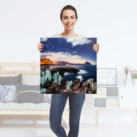 Selbstklebender Folienbogen Seaside - Größe: 60x60 cm