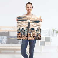 Selbstklebender Folienbogen Skyline NYC - Größe: 60x60 cm