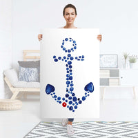 Selbstklebender Folienbogen Anker - Größe: 80x120 cm