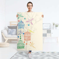 Selbstklebender Folienbogen Birdcage - Größe: 80x120 cm