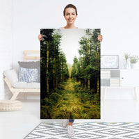 Selbstklebender Folienbogen Green Alley - Größe: 80x120 cm