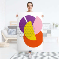 Selbstklebender Folienbogen Happy times - Größe: 80x120 cm