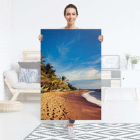 Selbstklebender Folienbogen Longboat Beach - Größe: 80x120 cm