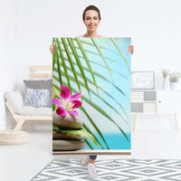 Selbstklebender Folienbogen Lotus Flower - Größe: 80x120 cm