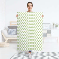 Selbstklebender Folienbogen Retro Pattern - Grün - Größe: 80x120 cm