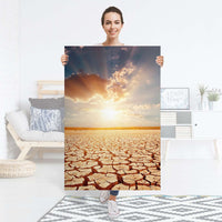Selbstklebender Folienbogen Savanne - Größe: 80x120 cm