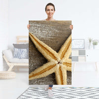 Selbstklebender Folienbogen Starfish - Größe: 80x120 cm
