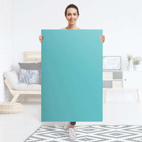 Selbstklebender Folienbogen Türkisgrün Light - Größe: 80x120 cm