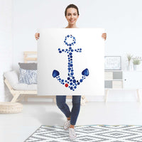 Selbstklebender Folienbogen Anker - Größe: 90x90 cm