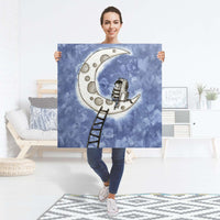 Selbstklebender Folienbogen Besuch - Größe: 90x90 cm