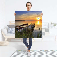 Selbstklebender Folienbogen Bridge to the sun - Größe: 90x90 cm