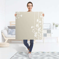 Selbstklebender Folienbogen Florals Plain 3 - Größe: 90x90 cm