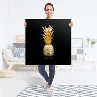 Selbstklebender Folienbogen Goldenes Früchtchen - Größe: 90x90 cm