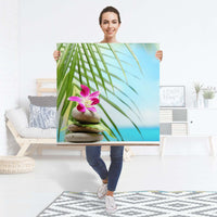 Selbstklebender Folienbogen Lotus Flower - Größe: 90x90 cm