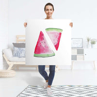 Selbstklebender Folienbogen Melone - Größe: 90x90 cm