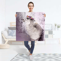 Selbstklebender Folienbogen Miss Nepal - Größe: 90x90 cm