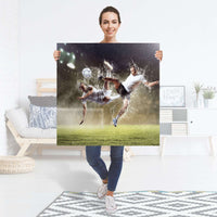 Selbstklebender Folienbogen Soccer - Größe: 90x90 cm