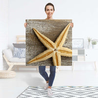 Selbstklebender Folienbogen Starfish - Größe: 90x90 cm