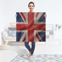 Selbstklebender Folienbogen Union Jack - Größe: 90x90 cm