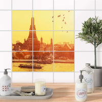 Klebefliesen Bad - Bangkok Sunset