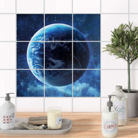 Klebefliesen Bad - Planet Blue