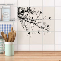 Klebefliesen Küche - Tree and Birds 1