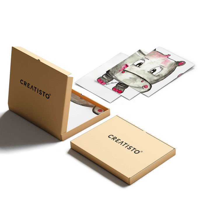 Klebefliesen Nilpferd mit Herz - Paket - creatisto pds2