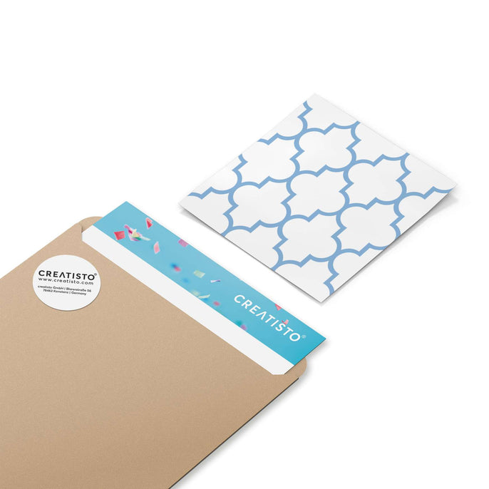 Klebefliesen Retro Pattern - Blau - Paket - creatisto pds2