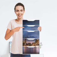 Klebefolie für Möbel Brooklyn Bridge - IKEA Alex 5 Schubladen - Folie
