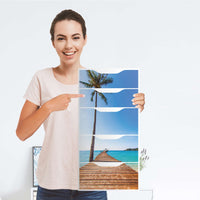 Klebefolie für Möbel Caribbean - IKEA Alex 5 Schubladen - Folie