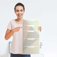 Klebefolie für Möbel Pastell Geometrik - IKEA Alex 5 Schubladen - Folie