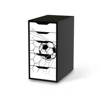 Klebefolie für Möbel Eingenetzt - IKEA Alex 5 Schubladen - schwarz