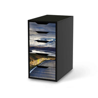 Klebefolie für Möbel New Zealand - IKEA Alex 5 Schubladen - schwarz