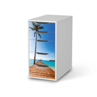 Klebefolie für Möbel Caribbean - IKEA Alex 5 Schubladen - weiss