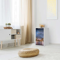 Klebefolie für Möbel Brooklyn Bridge - IKEA Alex 5 Schubladen - Wohnzimmer