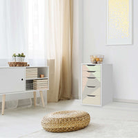 Klebefolie für Möbel Pastell Geometrik - IKEA Alex 5 Schubladen - Wohnzimmer