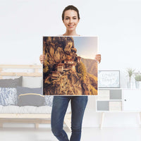 Klebefolie für Möbel Bhutans Paradise - IKEA Besta Regal 1 Türe - Folie