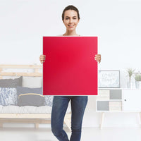 Klebefolie für Möbel Rot Light - IKEA Besta Regal 1 Türe - Folie