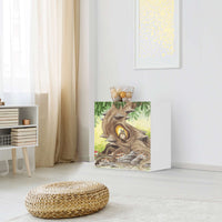 Klebefolie für Möbel Eulenbaum - IKEA Besta Regal 1 Türe - Kinderzimmer