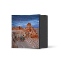 Klebefolie für Möbel Outback Australia - IKEA Besta Regal 1 Türe - schwarz
