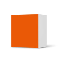 Klebefolie für Möbel Orange Dark - IKEA Besta Regal 1 Türe - weiss
